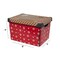 Simplify Storage Tote, 15-3/8 in L x 11-3/8 in W x 15-3/8 in H, Red, Polypropylene 9080-30 - alternate 4